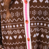 PREORDER- Gingerbread Knit Cardigan