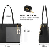 Chic Mod Flower Charm Bag - Black