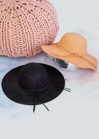 Braided Felt Hat - 2 Colors - FINAL SALE