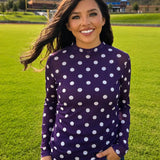 Game Day PolkaDot Mesh Top - 9 colors
