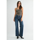 Mid-Rise Wide Leg Jeans By Mica