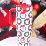 PREORDER- Ribbon Wreath Sleek Tumbler