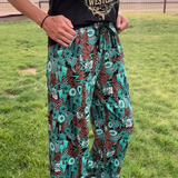 Tattoos in Turquoise Pants