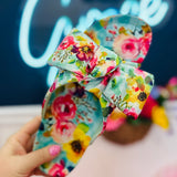 Flora Bow Sandal - Mint Floral