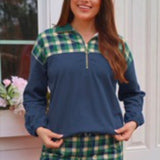 PREORDER - Mia Printed Pullover - Parker Plaid