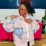 POL Balloon Sleeve Floral Relaxed Fit Shacket - FINAL SALE