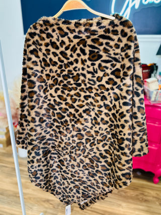 Leopard Poncho