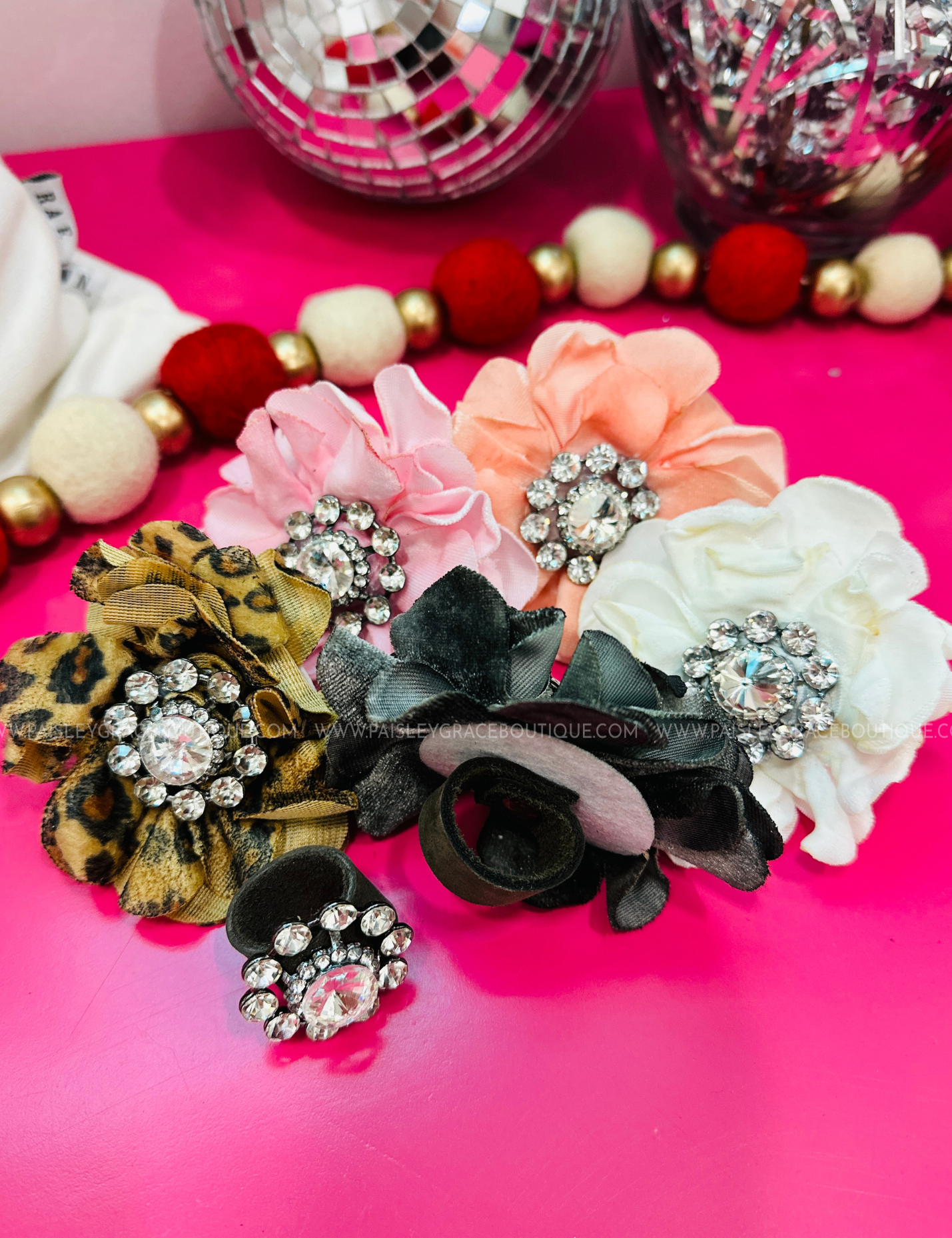 Flower/Bling Shirt Slide - All Colors - RESTOCK!