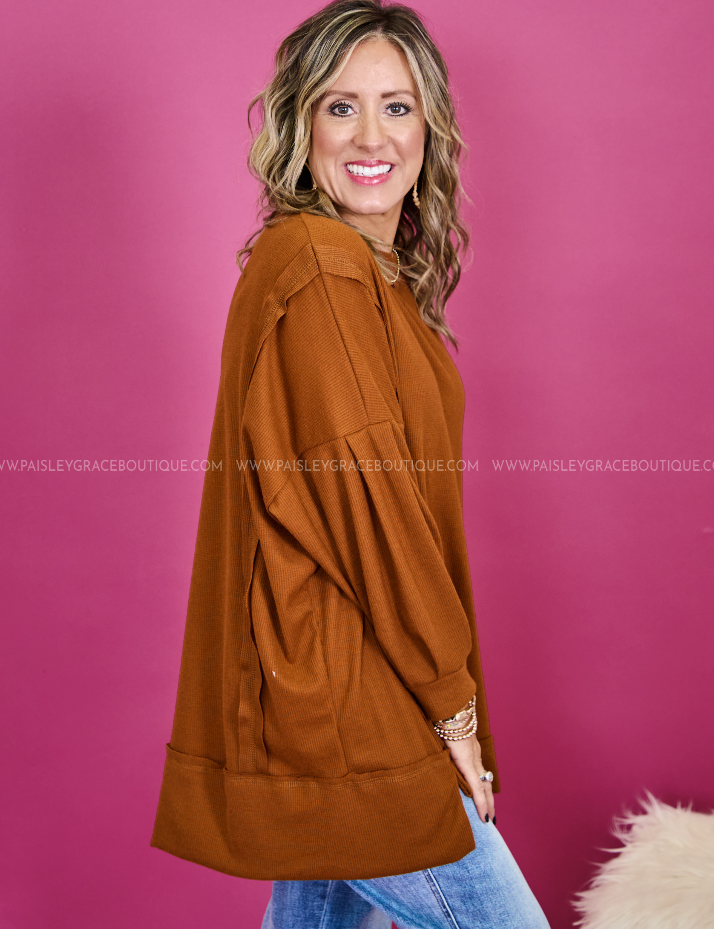 Seasonal Perfection Top - Rust* LAST ONES FINAL SALE *