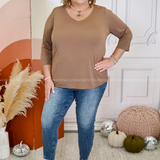 Indy Solid V-Neck Top - 5 Colors* LAST ONES FINAL SALE *