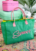 Load image into Gallery viewer, &quot;Summer&quot; Tote Bag - 2 Colors
