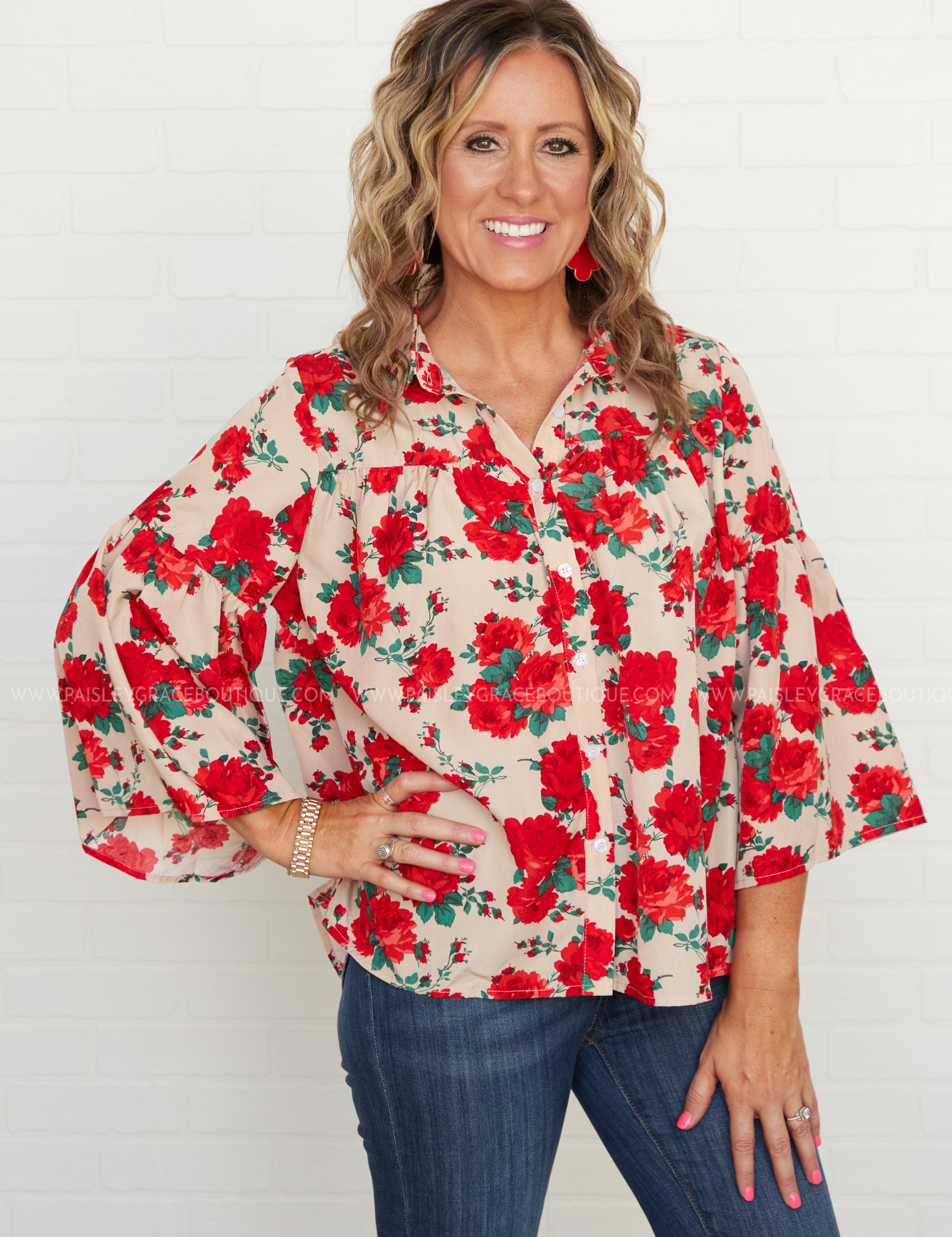 Court Of Roses Top - LAST ONES FINAL SALE