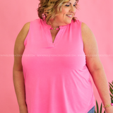 Laura Solid Sleeveless Top - 10 Colors* LAST ONES FINAL SALE *