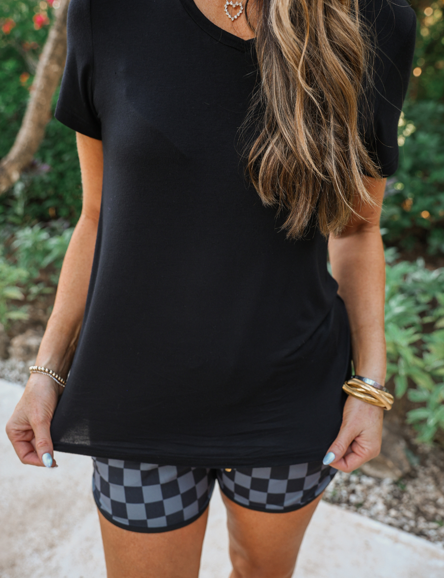 PREORDER- Jess Lea Basic Tee- Black