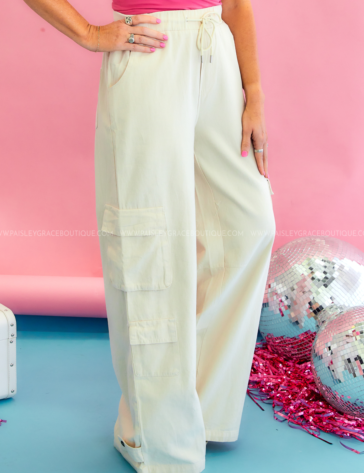 Carina Convertible Cargo Pants - Beige - LAST ONES FINAL SALE