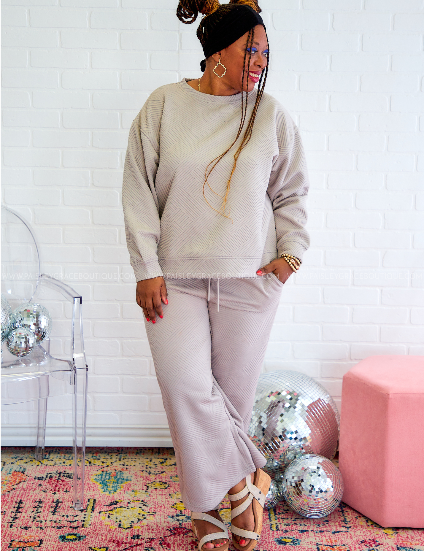 Serendipity Long Sleeve Top - Oatmeal - LAST ONES FINAL SALE