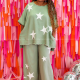 Under The Stars Set - Olive/White* FINAL SALE *