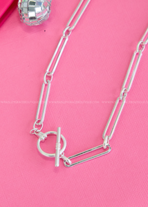 Jacklyn Paperclip Long Necklace