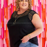 Loveliest Looks Top - Black - LAST ONES FINAL SALE