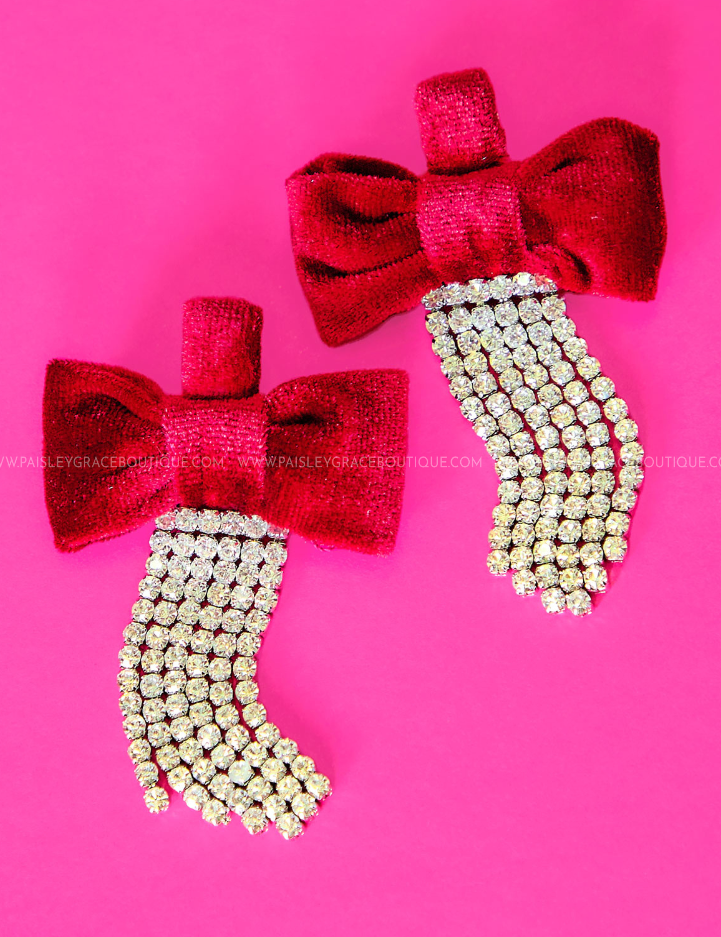 Velvet Bow Earrings - 2 Colors LAST ONES FINAL SALE