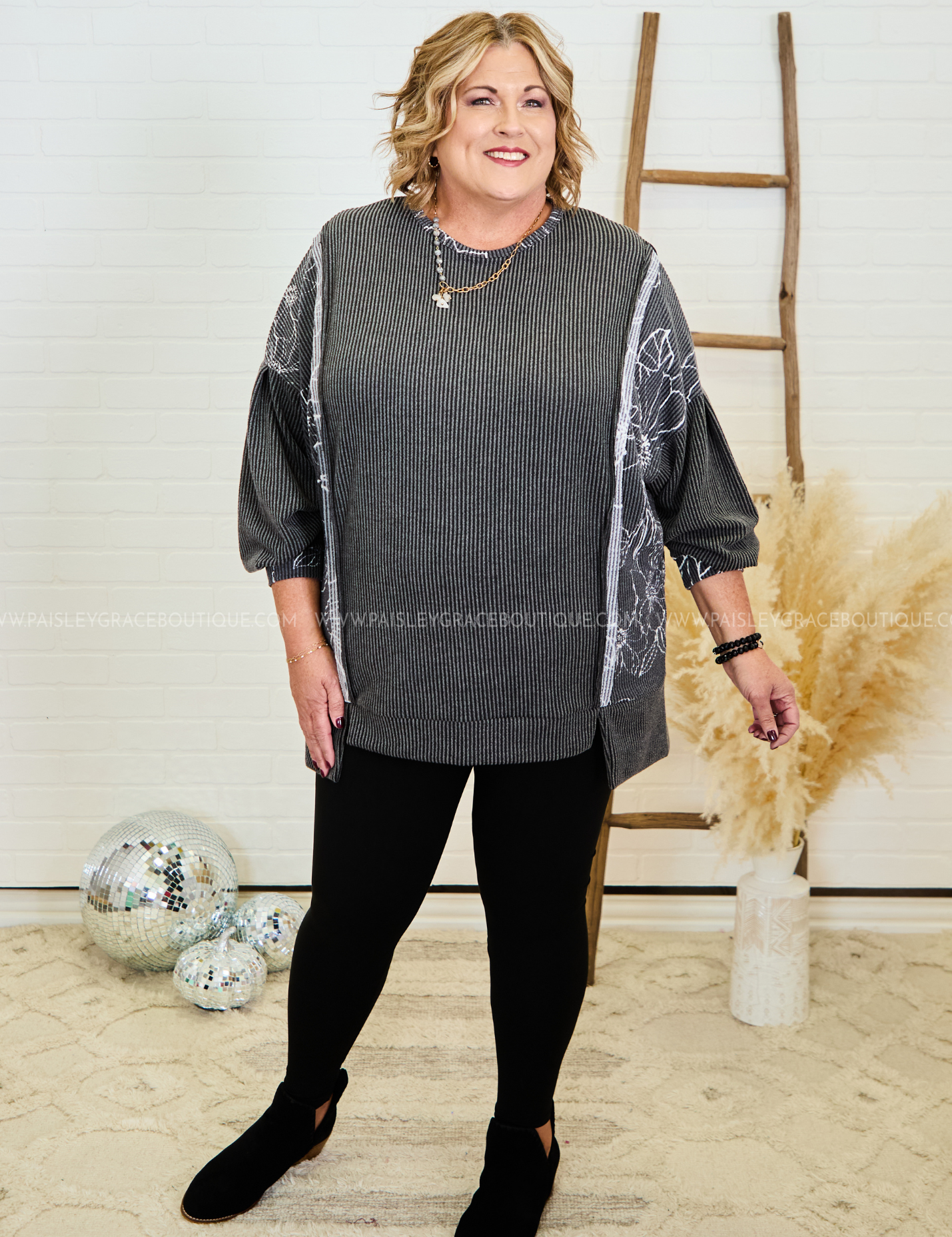 Invisible Strings Top - Black* FINAL SALE *