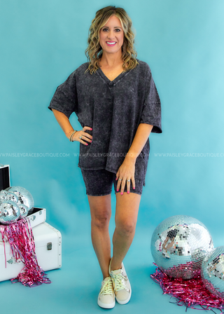 Decan Acid Wash Bike Short/Top Set - FINAL SALE