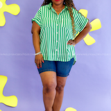 Life by The Lake Top - Green* FINAL SALE *