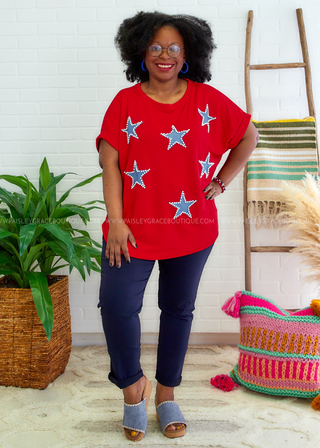 Pretty Patriotic Top - FINAL SALE