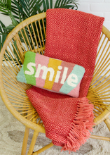 Load image into Gallery viewer, Smile Hook Pillow by Mudpie
