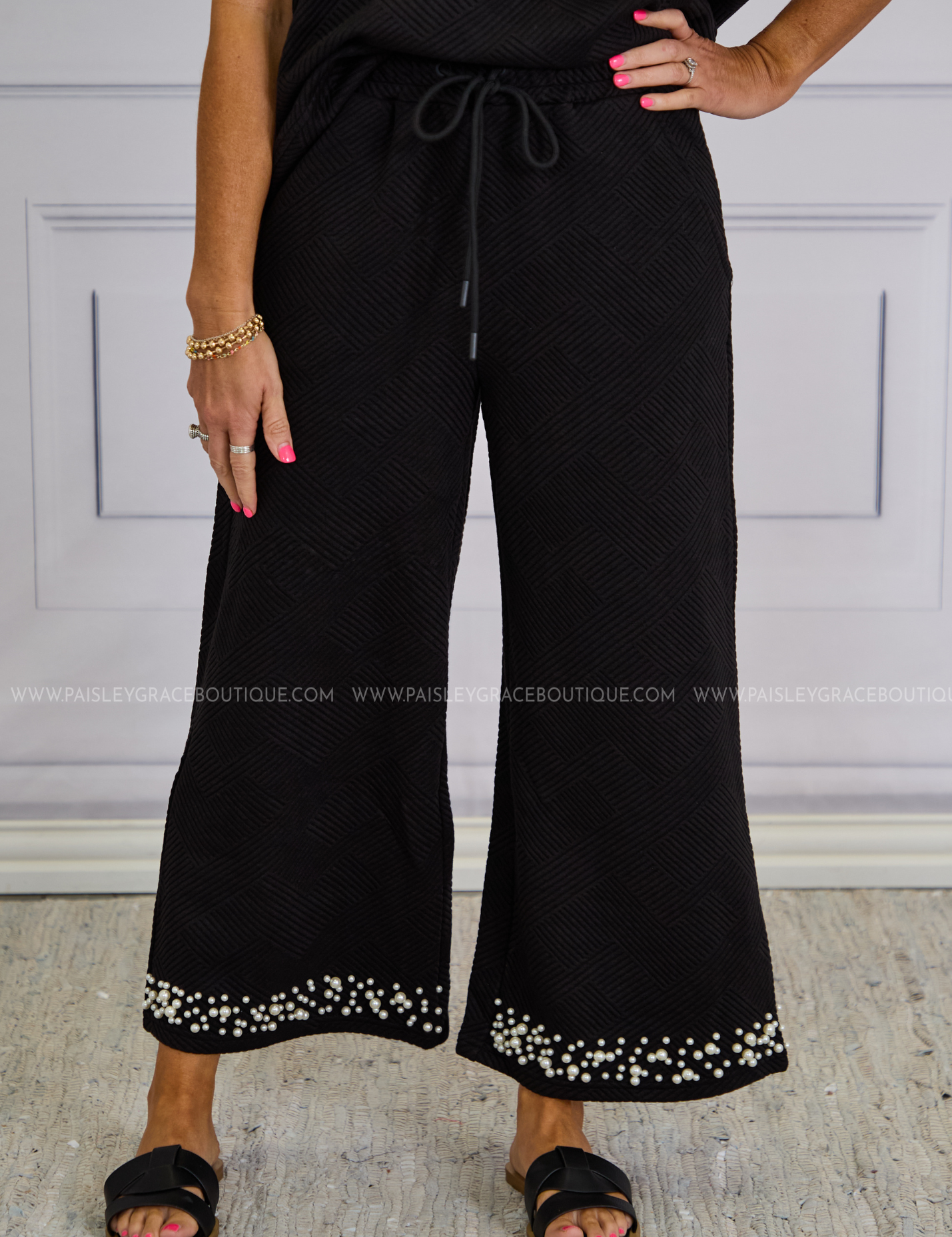 Pearl Serendipity Textured Pants - 5 Colors - LAST ONES FINAL SALE
