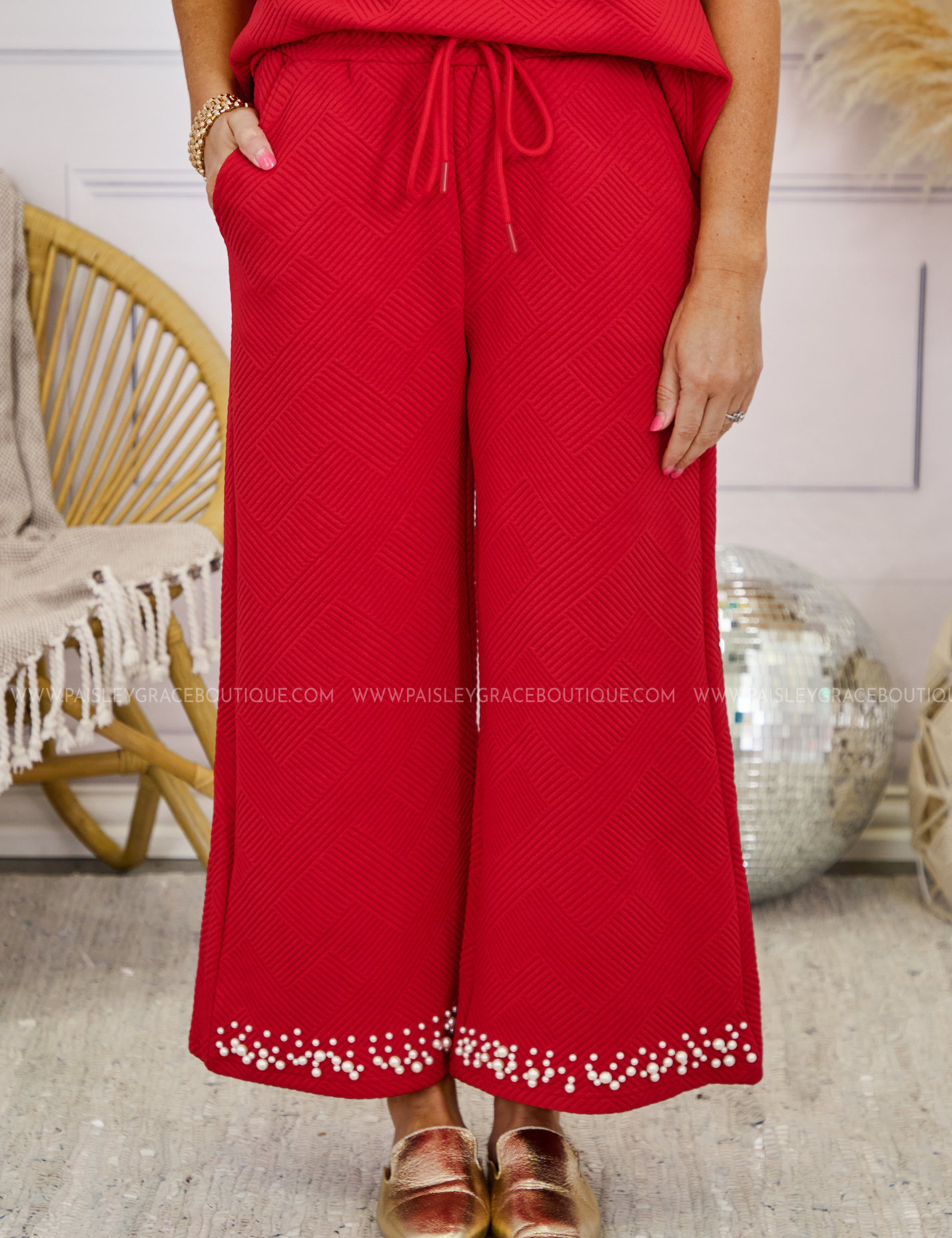 Pearl Serendipity Textured Pants - 5 Colors - LAST ONES FINAL SALE