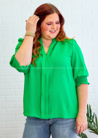 Worthy Vision Top - Apple Green - LAST ONE FINAL SALE