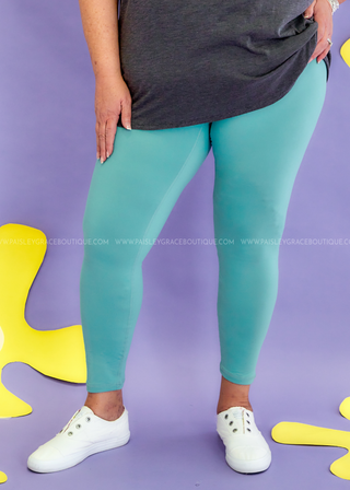 Rae Mode V-Waist Full Length Leggings - 4 Colors - LAST ONE FINAL SALE