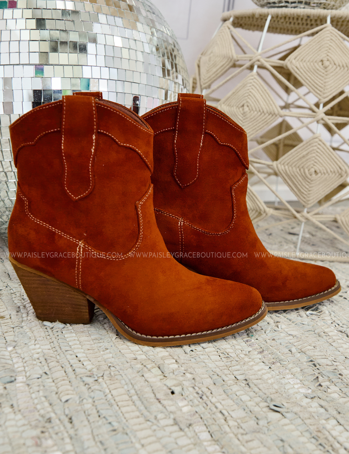Deirdra Boots by Very G - Rust Suede - LAST ONES FINAL SALE
