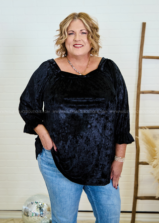 Velvet Dreams Top - Black