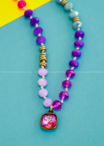 Brenda Multicolored Necklace by Pink Panache