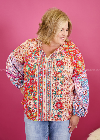 HJ50 -  Cloudberry Charm Top