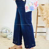 Azalea Floral Cut Out Jeans by Risen* FINAL SALE *