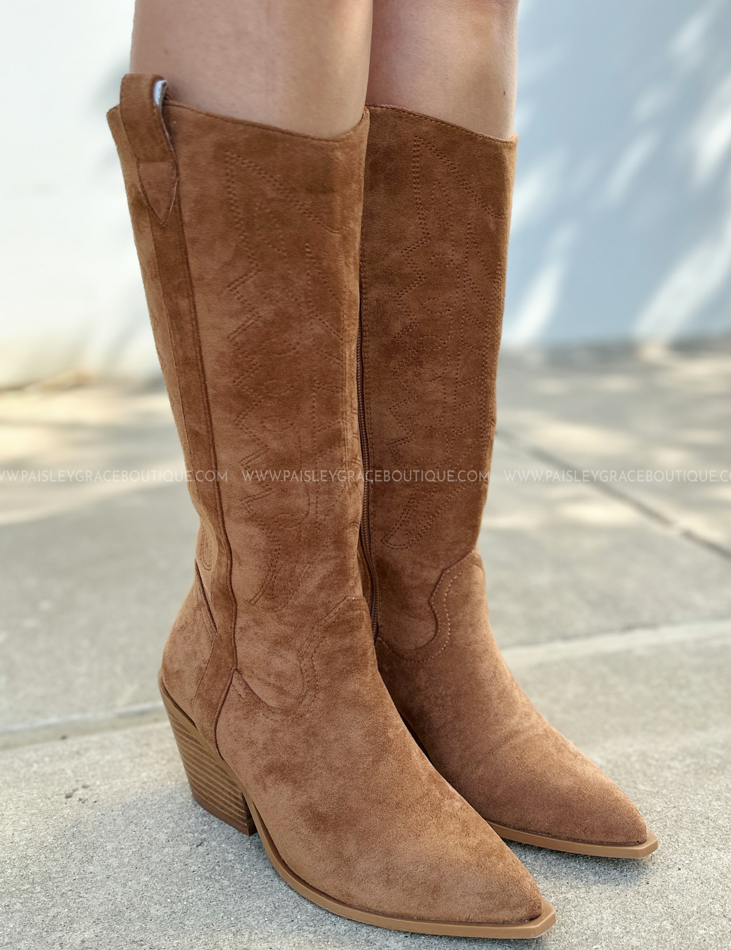 Howdy Cowboy Boots by Corkys - Cognac Suede* FINAL SALE * - ALL STAR SALE