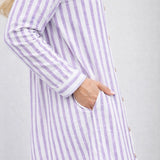 Take A Second Look Tunic Dress - Lavender Stripe - PREORDER