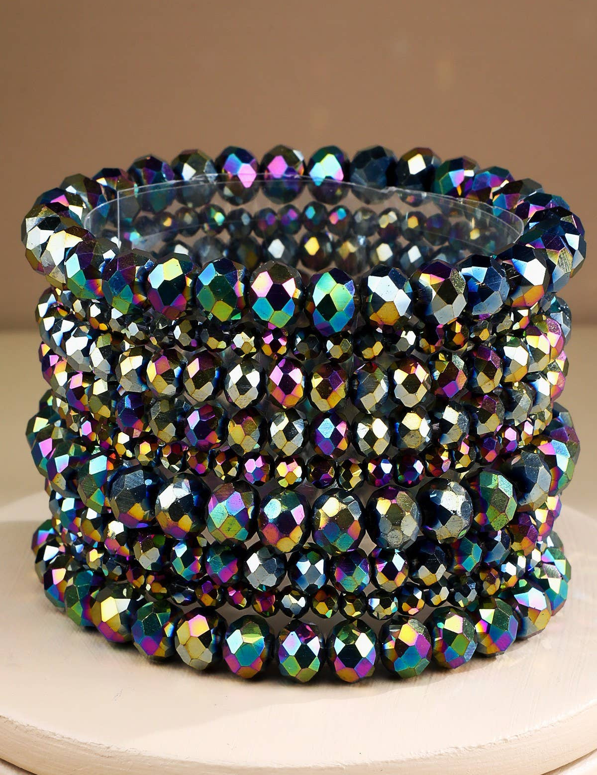Jenna Glass Bead 9 Set Stack - 6 Styles