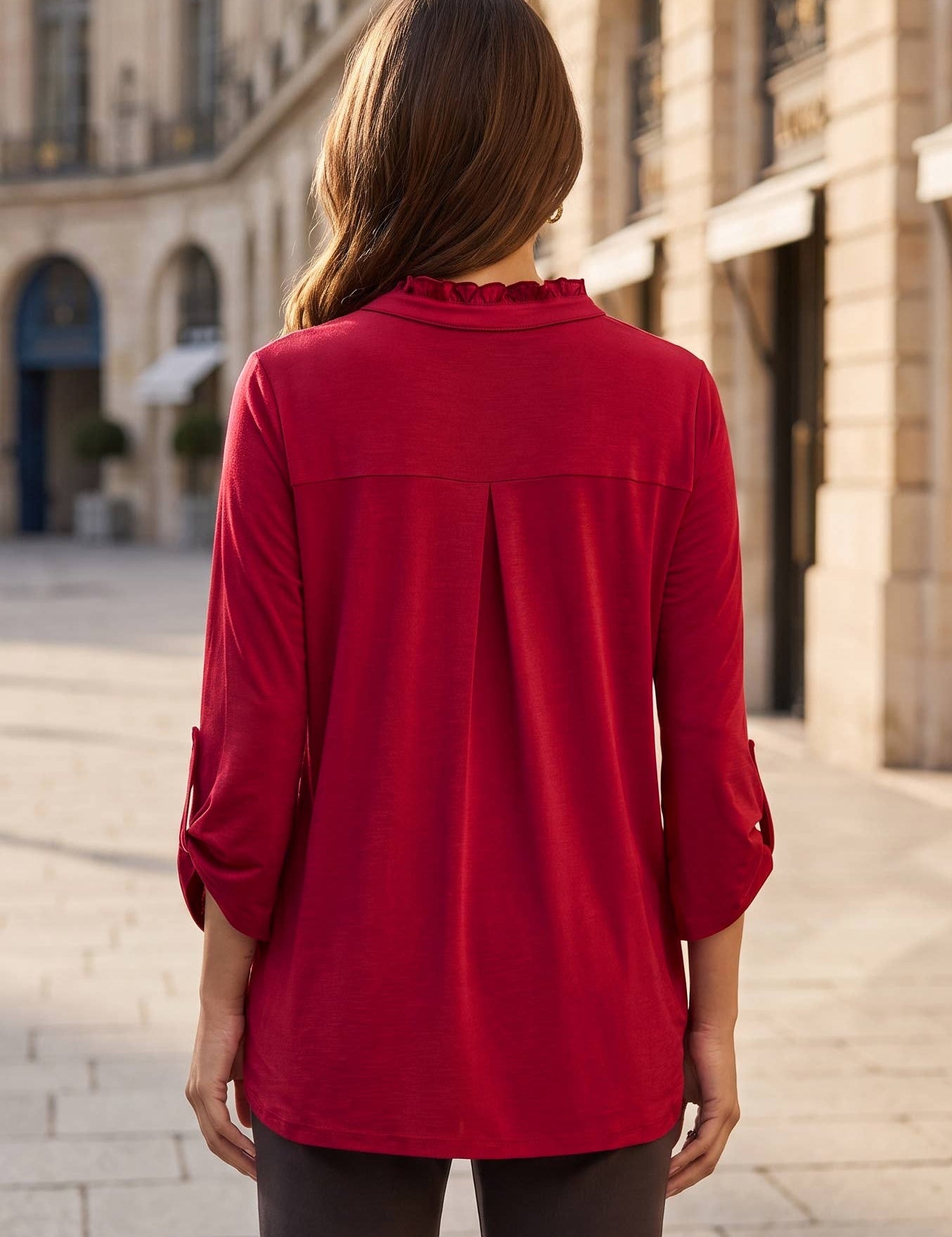 See You At Sunset Top - Jewel Red
