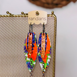 Large Layered Earrings - Electric  - PREORDER