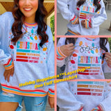 Holiday Happiness™Layerpop™ Duo Cuff Sweatshirt - PREORDER