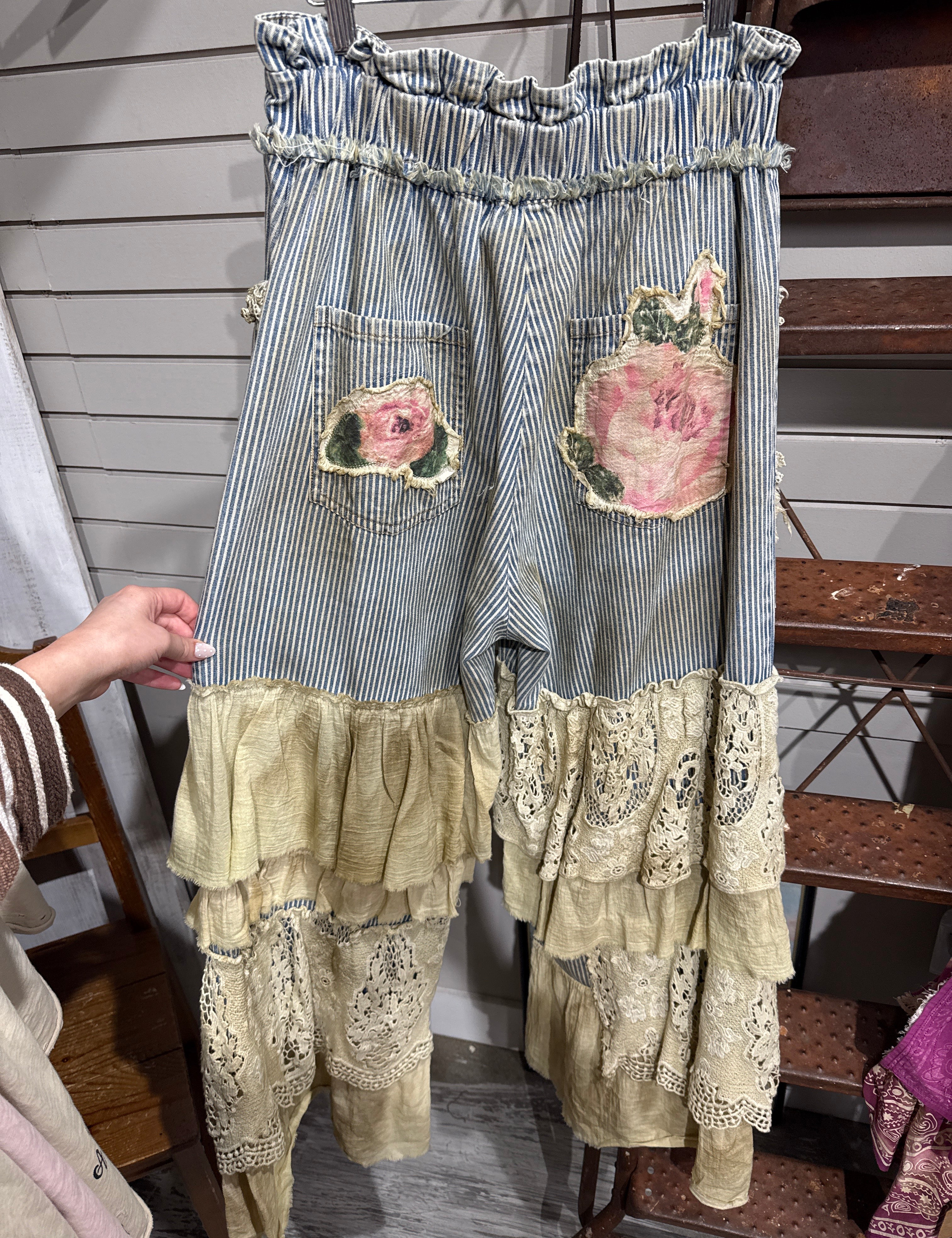 Rose Ticking Pant - PREORDER
