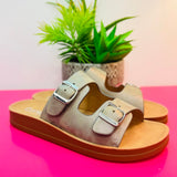 Lets Be Real Bronze Sandal by Corkys  - FINAL SALE