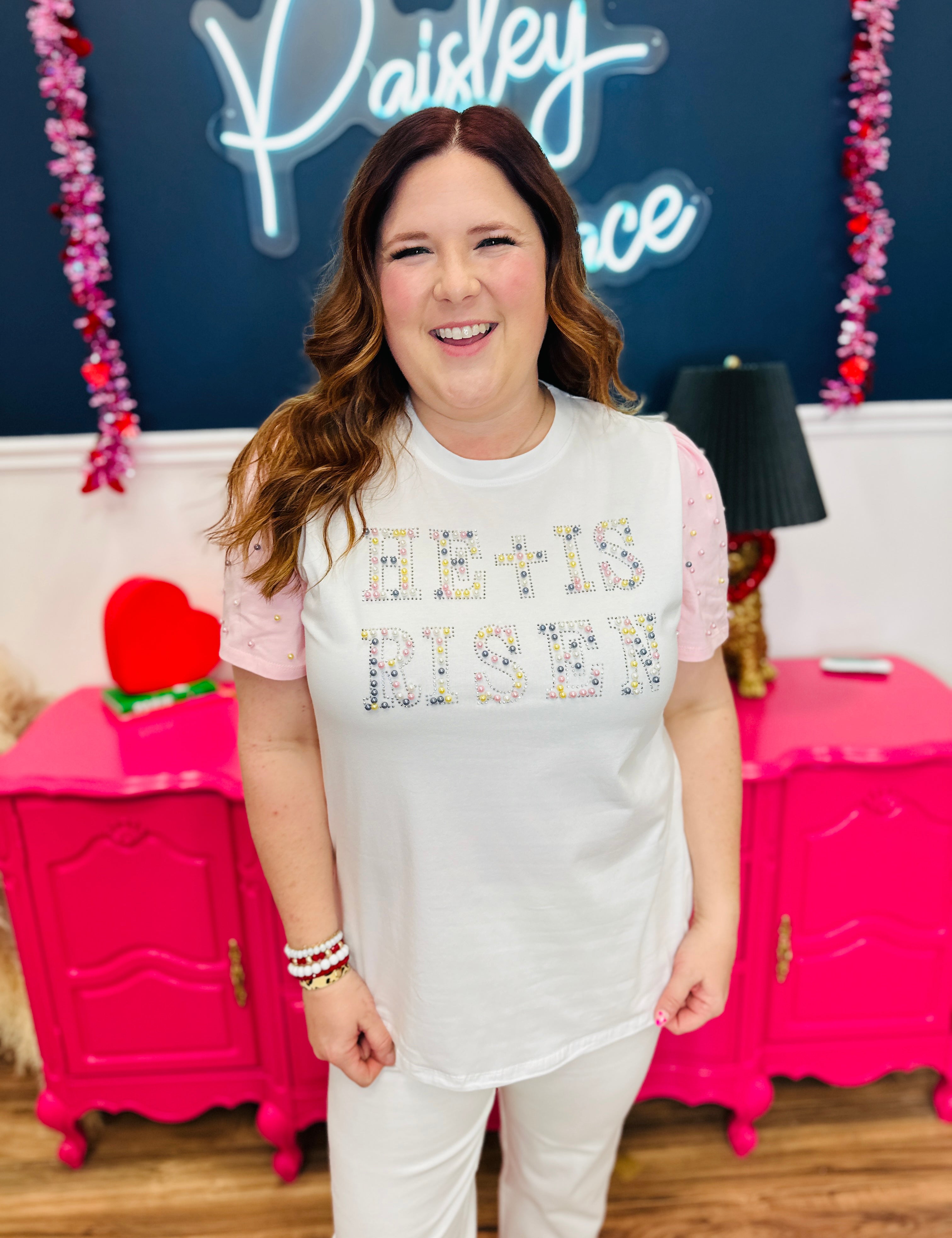 "He Is Risen" Pearl Studs ToP