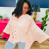 Meant To Be You And Me Top by Pol - Lt Blush - LAST ONES FINAL SALE
