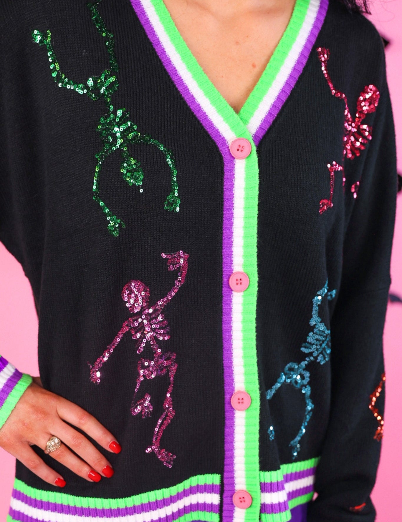 PREORDER- Party Skeletons Cardigan
