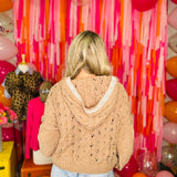 Cozy Charm Sweater Top By POL - Mocha
